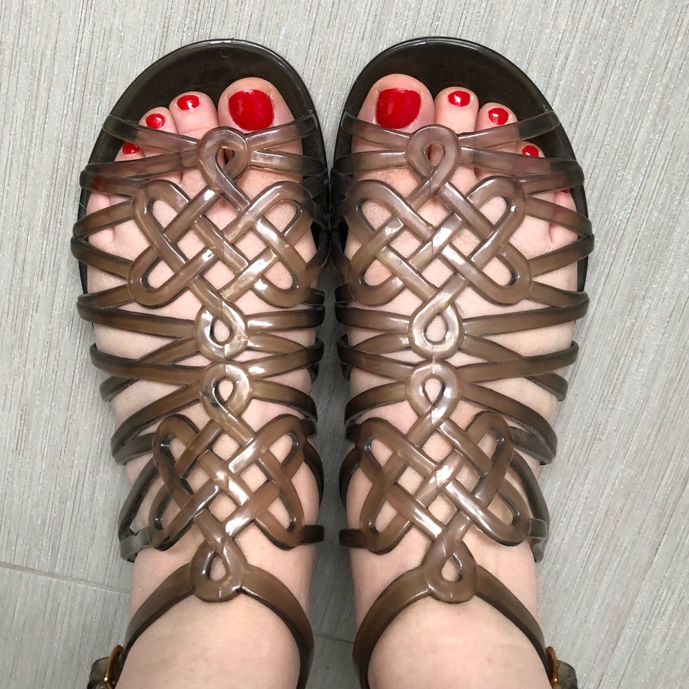 Diane Von Furstenberg Jelly Sandals Size 6